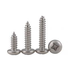 304 Stainless steel pan head/round head tapping screws M2.6 100pcs