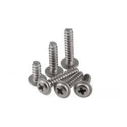 304 Stainless steel pan sunk head Tail tapping screws with pad M2 100pcs