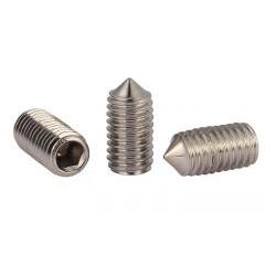 304 Stainless steel hexagon socket cone point set screws M4 10pcs