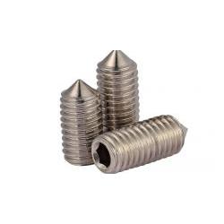 304 Stainless steel hexagon socket cone point set screws M10 10pcs