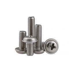 304 Stainless steel round head screws with pad M2-M3 100pcs