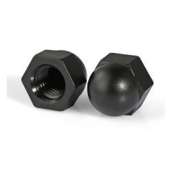Nylon Hexagon cap nut black colour M3-M12 10pcs
