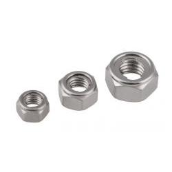 304 Stainless steel  hexagon metal locking nut M3-M20 10pcs